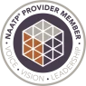 NAATP Provider Member certification badge representing Anchor Behavioral Health's membership in the National Association of Addiction Treatment Providers (NAATP).